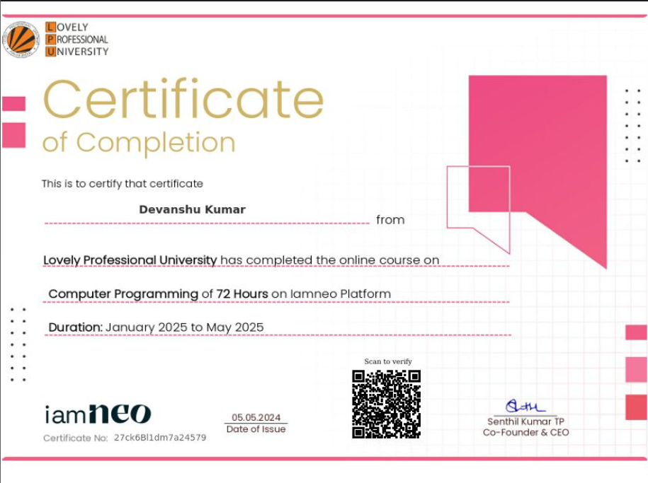 Certificate 3